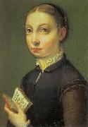 ANGUISSOLA  Sofonisba Self-Portrait  ghjlytyty oil on canvas